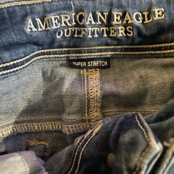 American Eagle Outfitters Blue Low Rise Shorts for Women Size 0 - Picture 4 of 4